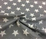 Plain White Starry Fabric on Gray Background - Image 3
