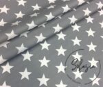 Plain White Starry Fabric on Gray Background - Image 4