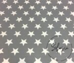 Plain White Starry Fabric on Gray Background - Image 6