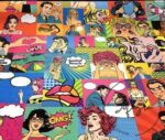 Pop Art Comics Patterned Fabric - Image 4
