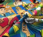 Pop Art Comics Patterned Fabric - Image 7