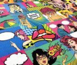 Pop Art Comics Patterned Fabric - Image 10