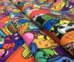 Pop Art Fast Food Patterned Fabric - Image 8