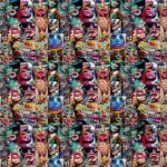 Pop Art Lollipop Patterned Fabric