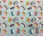 Pop Art Tapes Patterned Fabric