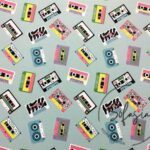 Pop Art Tapes Patterned Fabric