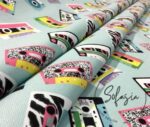 Pop Art Tapes Patterned Fabric - Image 8
