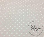 Powder Pink Fabric with White on Small Polka Dots - Image 3