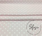 Powder Pink Fabric with White on Small Polka Dots - Image 7