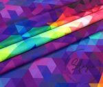 Rainbow Triangles Patterned Fabric - Image 3
