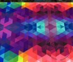 Rainbow Triangles Patterned Fabric - Image 5