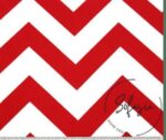 Red and White Zigzag Patterned Curtain and Sofa Fabric - Image 4