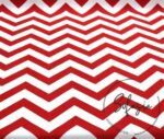 Red and White Zigzag Patterned Curtain and Sofa Fabric - Image 5