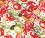 Red Apple Patterned Sofa and Curtain Fabric - Image 3
