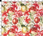 Red Apple Patterned Sofa and Curtain Fabric