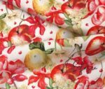 Red Apple Patterned Sofa and Curtain Fabric - Image 5