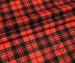 Red Black Scottish Checked Fabric - Image 4
