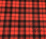Red Black Scottish Checked Fabric - Image 6
