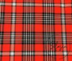 Red British Plaid Fabric