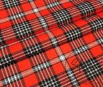 Red British Plaid Fabric - Image 4