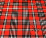 Red British Plaid Fabric - Image 5