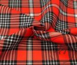 Red British Plaid Fabric - Image 7
