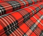 Red British Plaid Fabric - Image 8
