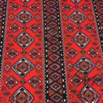 Red Ethnic Patterned Cushion and Curtain Fabric