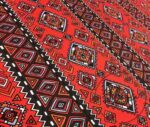Red Ethnic Patterned Cushion and Curtain Fabric - Image 4