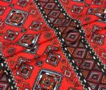 Red Ethnic Patterned Cushion and Curtain Fabric - Image 7