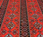 Red Ethnic Patterned Cushion and Curtain Fabric - Image 8