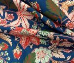 Red Flower Pattern Fabric - Image 3
