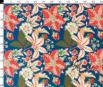 Red Flower Pattern Fabric