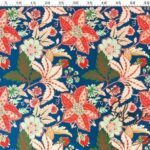 Red Flower Pattern Fabric