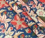 Red Flower Pattern Fabric - Image 5