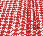 Red Large Houndstooth Fabric - Image 5
