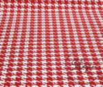 Red Large Houndstooth Fabric - Image 6