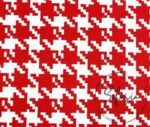 Red Large Houndstooth Fabric - Image 8