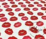 Red Lip Patterned Curtain and Sofa Fabric - Image 7