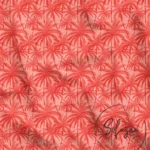 Red Palm Tree Patterned Sofa Cover Fabric