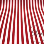 Red Pinstripe Fabric, Sofa and Curtain Fabric