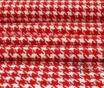 Red Small Houndstooth Fabric - Image 3