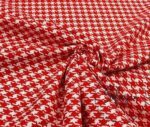 Red Small Houndstooth Fabric - Image 6