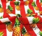 Red Thick Line Pineapples Patterned Sofa Fabric - Image 5