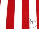Red Thick Striped Fabric, Sofa and Curtain Fabric - Image 3