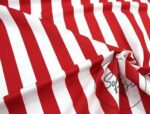 Red Thick Striped Fabric, Sofa and Curtain Fabric - Image 5