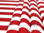 Red Thick Striped Fabric, Sofa and Curtain Fabric - Image 7