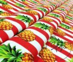 Red Thin Line Pineapples Patterned Sofa Fabric - Image 7