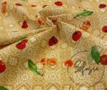 Retro Cherry Pattern Sofa and Curtain Fabric - Image 3