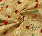 Retro Cherry Pattern Sofa and Curtain Fabric
